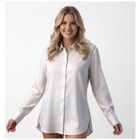 Blouse Chemise Lin Viscose Oversized Femme | Style Chic