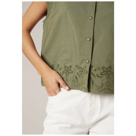 Chemise Crop Femme Kaki Deeluxe LORDIA BL W