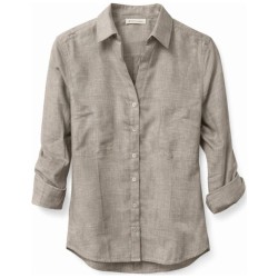 Blouse Slub Tom Tailor - Micro-Carreaux 100% Coton