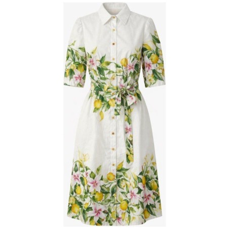 Robe Maxi Imprimé Citronnier | Élégance Estivale