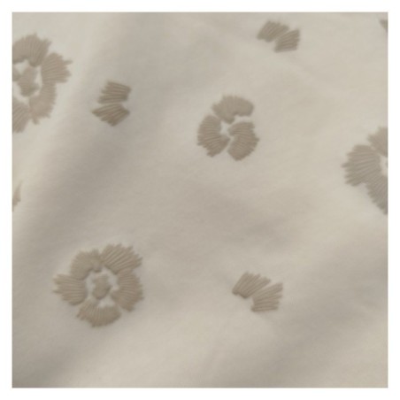 T-Shirt Broderie Florale Coton Bio – La Cible Rouge