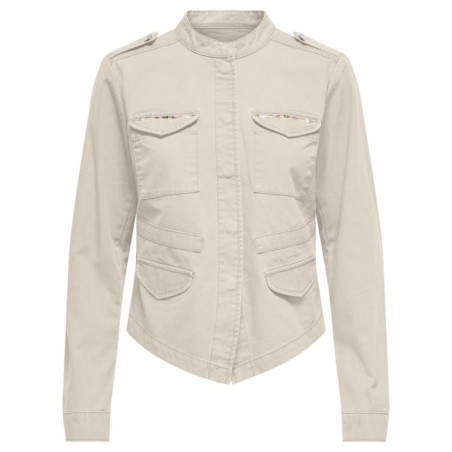 Veste Militaire Beige Only Onlaustin – Coton Femme