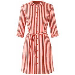 Robe Courte Rayée Orange TINTA | Pasion