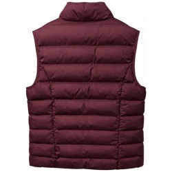 Doudoune Sans Manches Femme Bordeaux | Mise au Green 2