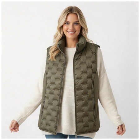 Veste sans manches matelassée Tom Tailor Smoke Olive