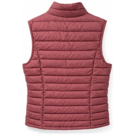 Gilet Matelassé Rose Femme Col Montant — Mise au Green