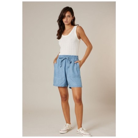 Short Bermuda SHARMY ST W Deeluxe | Chambray Lyocell