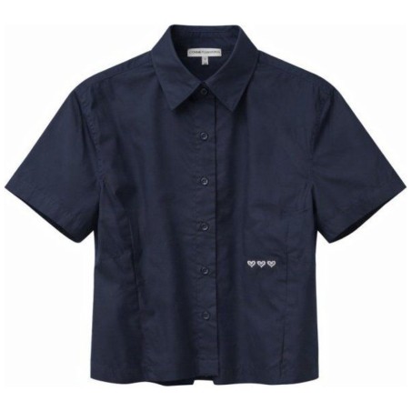 Chemise Boxy Popeline Manches Courtes – Tom Tailor
