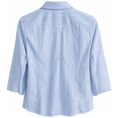 Blouse Oversize Rayures Bleu Blanc | Modern Striped