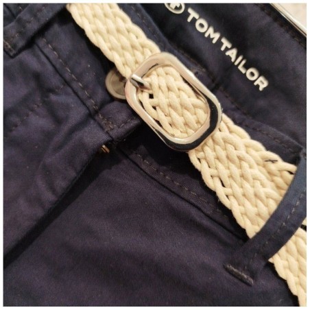 Bermuda Chino Femme TOM TAILOR | Bleu Marine