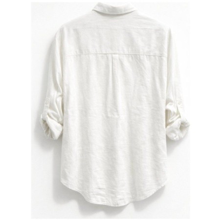 Blouse Chemise Lin Viscose Oversized Femme | Style Chic