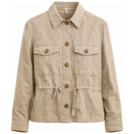 Blazer Lin Femme Tom Tailor – Veste Safari Beige