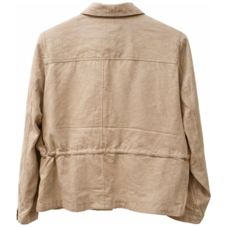 Blazer Lin Femme Tom Tailor – Veste Safari Beige