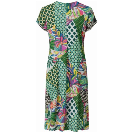 Robe Madeline Tinta Lima - Longue Imprimé Tropical