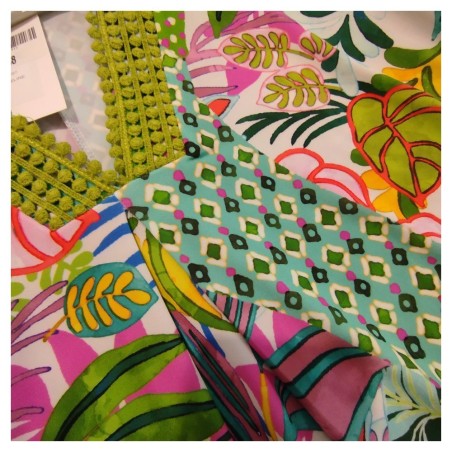 Robe Madeline Tinta Lima - Longue Imprimé Tropical