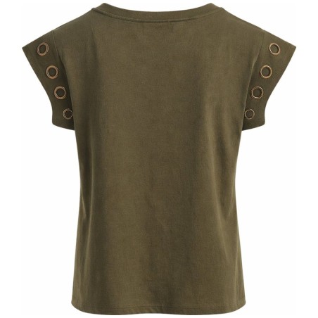 Tee-Shirt Hibisco Kaki Rivets Dorés - Tinta Bariloche