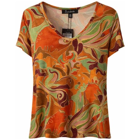 Top Manches Courtes Bariloche Mandarina - Tinta