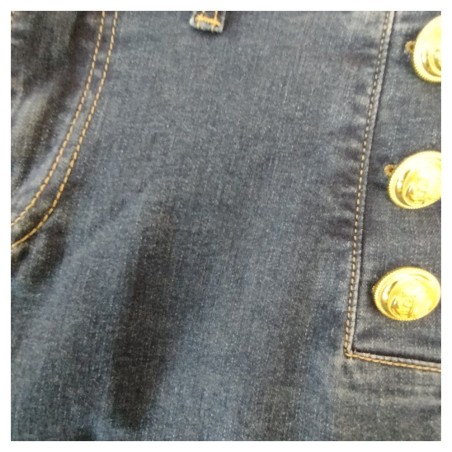Pantalon Brujula Bariloche Bleu Denim Taille Haute | Tinta